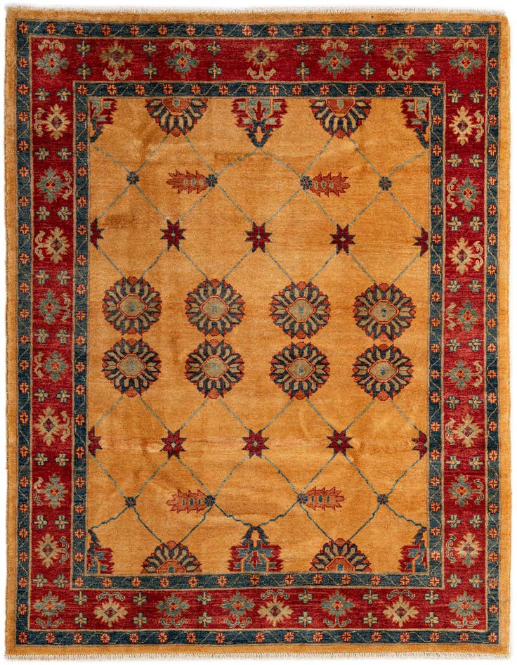 Detail image of 5' 9 x 7' 7 Hand Knotted Ziegler Wool Rug
