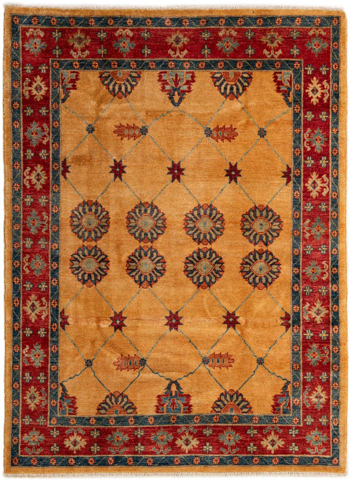 Detail image of 5' 9 x 7' 7 Hand Knotted Ziegler Wool Rug