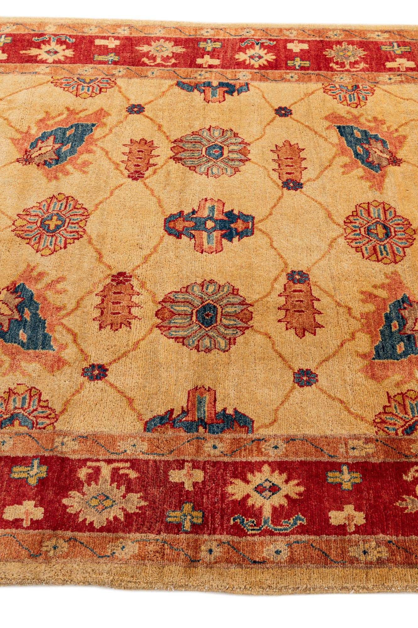 5' 6 x 7' 9 Hand Knotted Ziegler Wool Rug