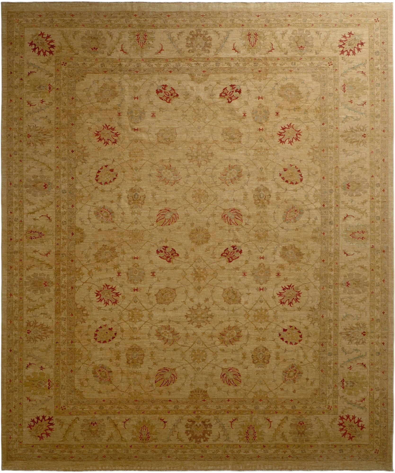 13' x 15' 5  Hand Knotted Ziegler Oriental Rug