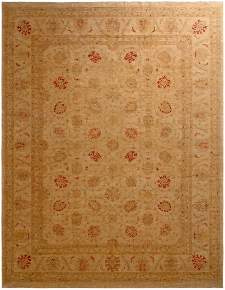 Detail image of 13' x 15' 5 Hand Knotted Ziegler Oriental Rug