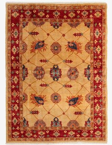 5' 7 x 7' 6 Hand Knotted Ziegler Wool Rug