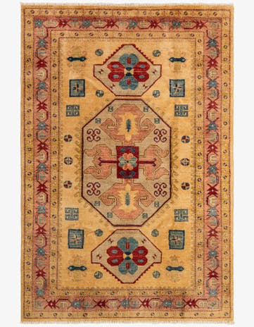 5' 2 x 7' 7 Hand Knotted Ziegler Wool Rug