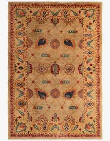 5' 2 x 7' 6 Hand Knotted Ziegler Wool Rug