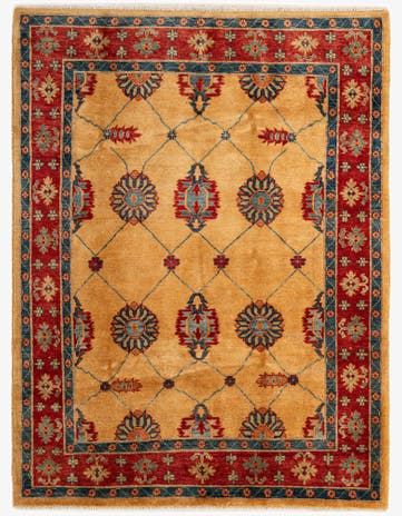 5' 8 x 7' 5 Hand Knotted Ziegler Wool Rug