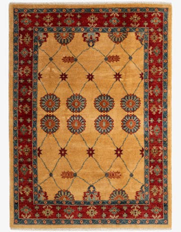 5' 7 x 7' 7 Hand Knotted Ziegler Wool Rug