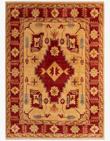 5' 8 x 7' 9 Hand Knotted Ziegler Wool Rug