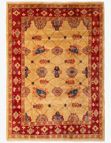 5' 6 x 7' 9 Hand Knotted Ziegler Wool Rug