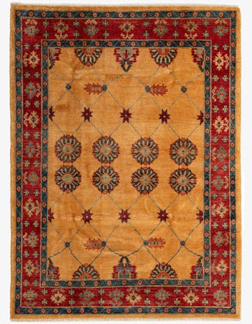 5' 9 x 7' 7 Hand Knotted Ziegler Wool Rug