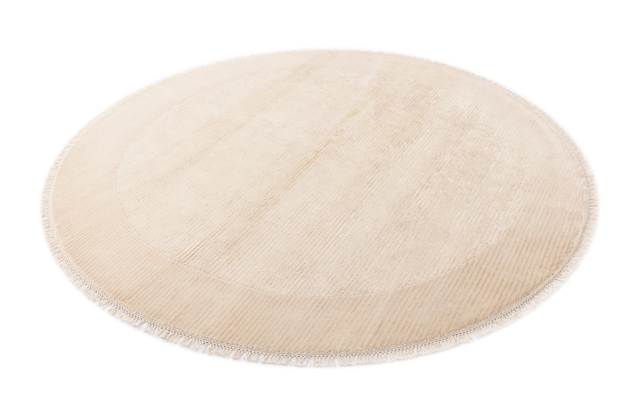 6' 6 x 6' 6 Hand Knotted Darya Wool Round Rug