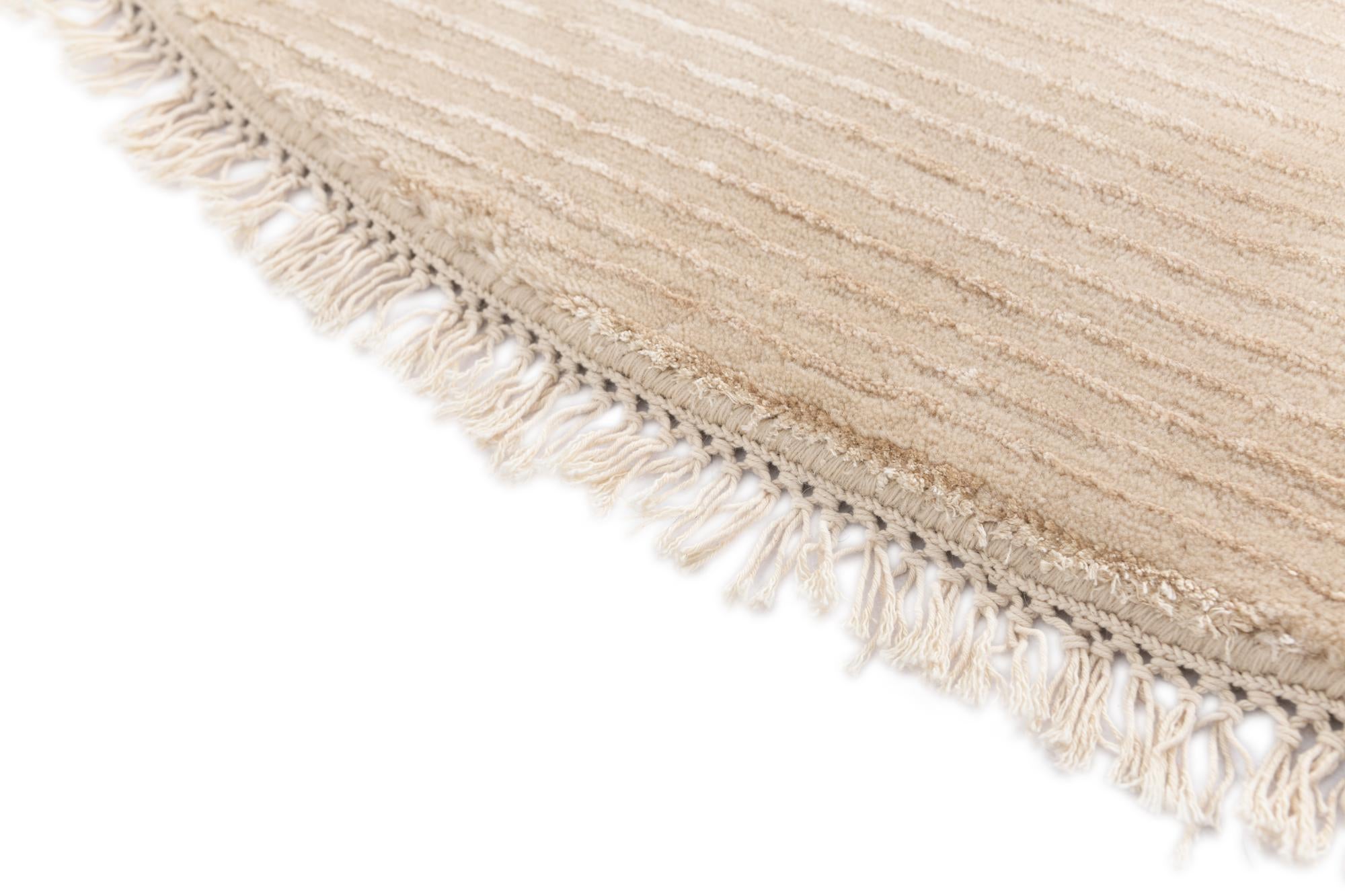 6' 6 x 6' 6 Hand Knotted Darya Wool Round Rug