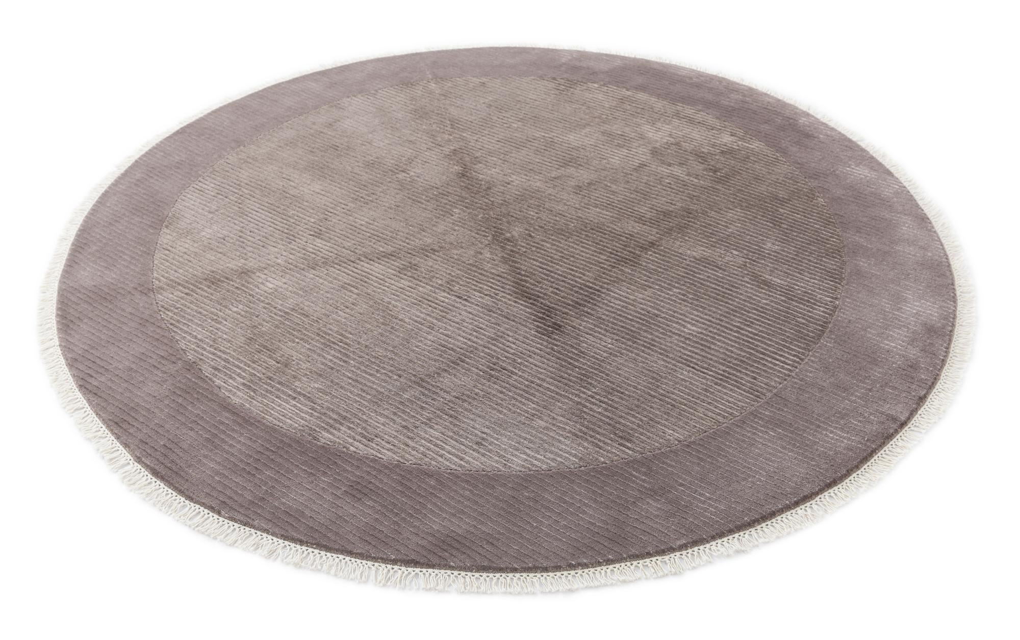6' 7 x 6' 7 Hand Knotted Darya Wool Round Rug