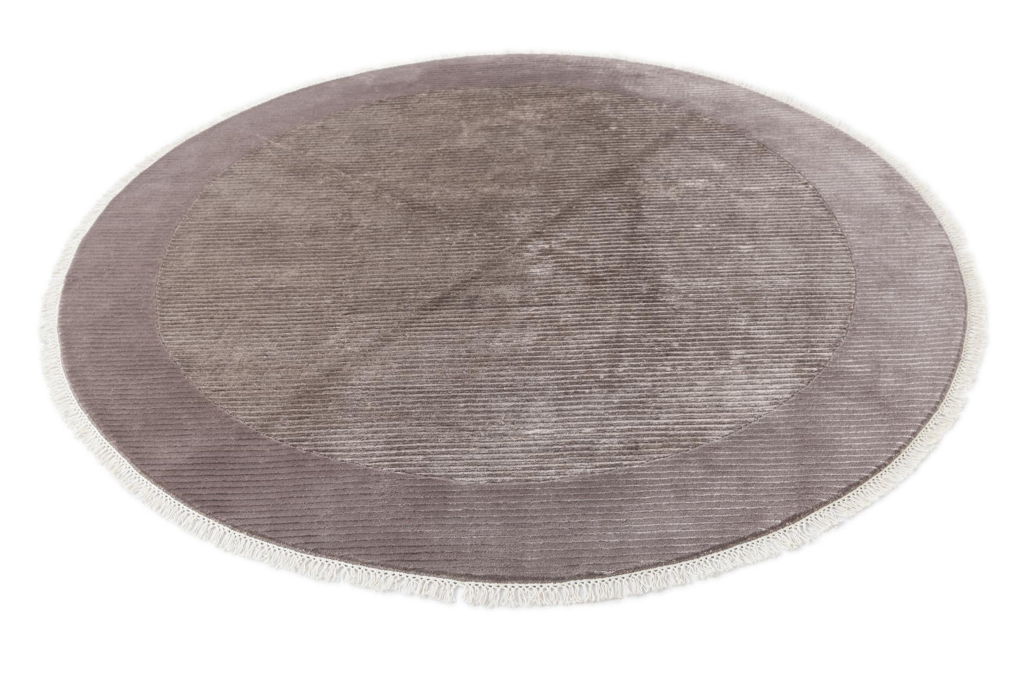 6' 7 x 6' 7 Hand Knotted Darya Wool Round Rug
