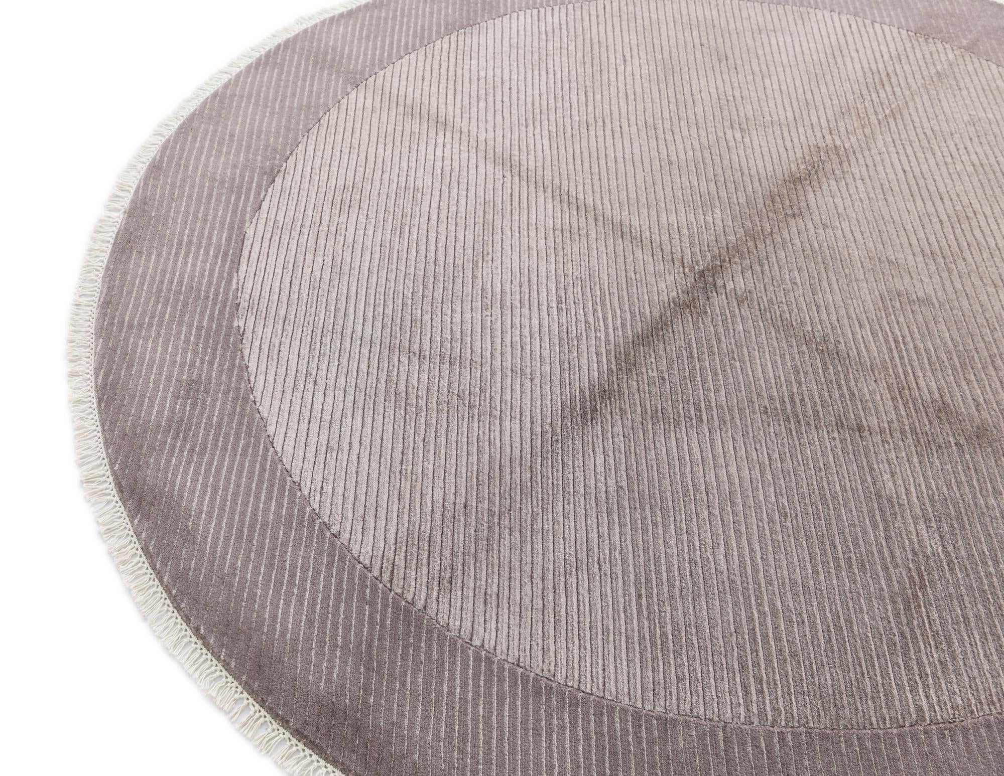 6' 7 x 6' 7 Hand Knotted Darya Wool Round Rug