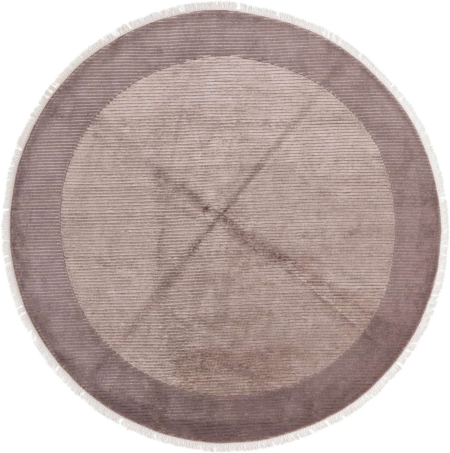 6' 7 x 6' 7 Hand Knotted Darya Wool Round Rug