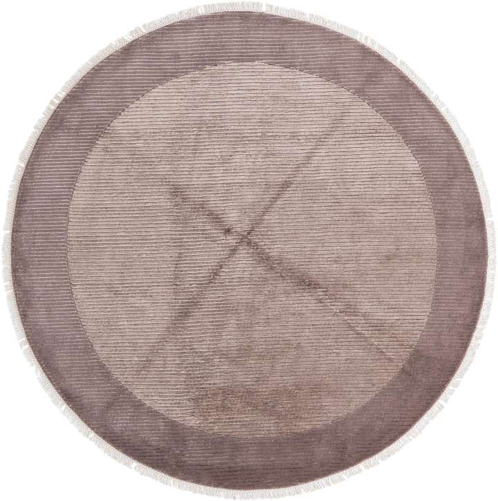 6' 7 x 6' 7 Hand Knotted Darya Wool Round Rug
