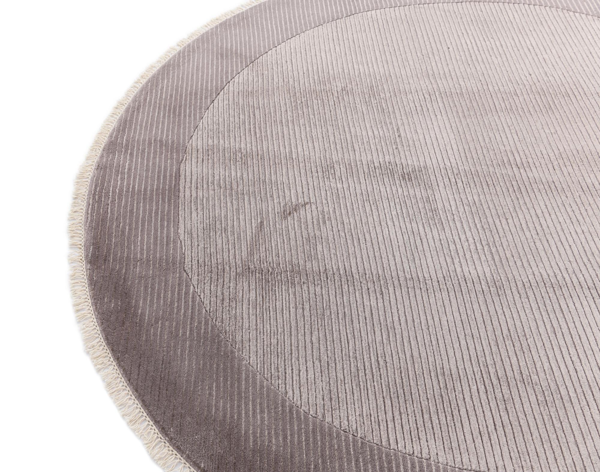 6' 8 x 6' 8 Hand Knotted Darya Wool Round Rug