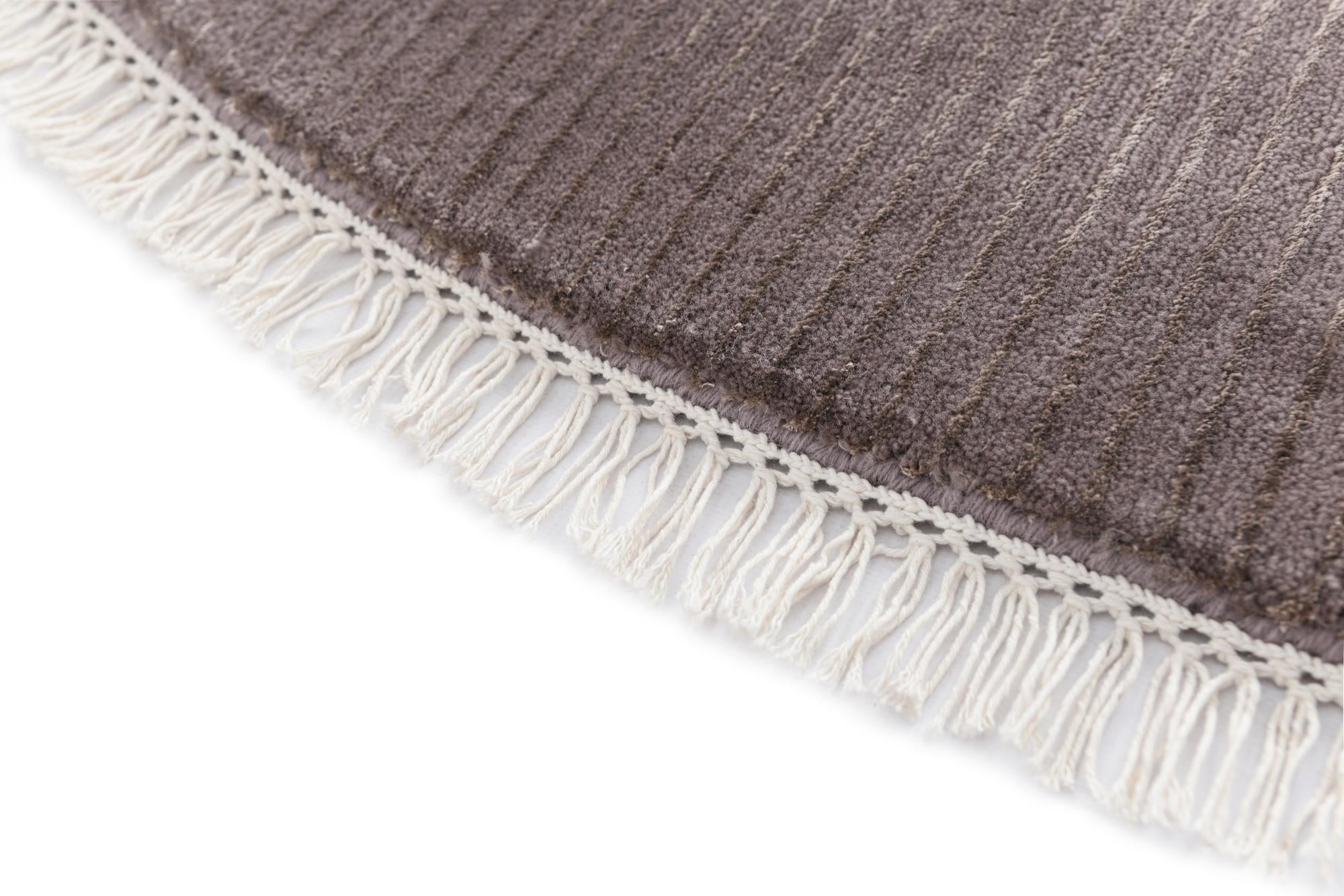 6' 8 x 6' 8 Hand Knotted Darya Wool Round Rug