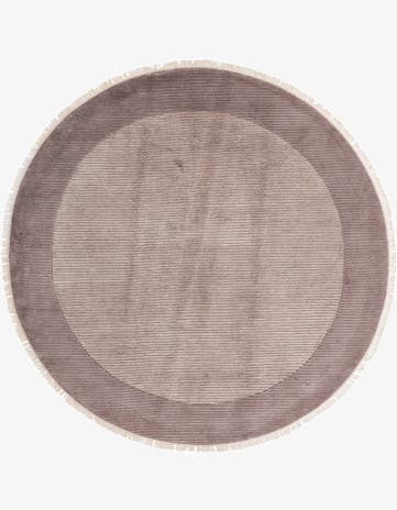 6' 8 x 6' 8 Hand Knotted Darya Wool Round Rug