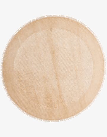6' 6 x 6' 6 Hand Knotted Darya Wool Round Rug