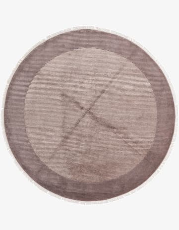 6' 7 x 6' 7 Hand Knotted Darya Wool Round Rug