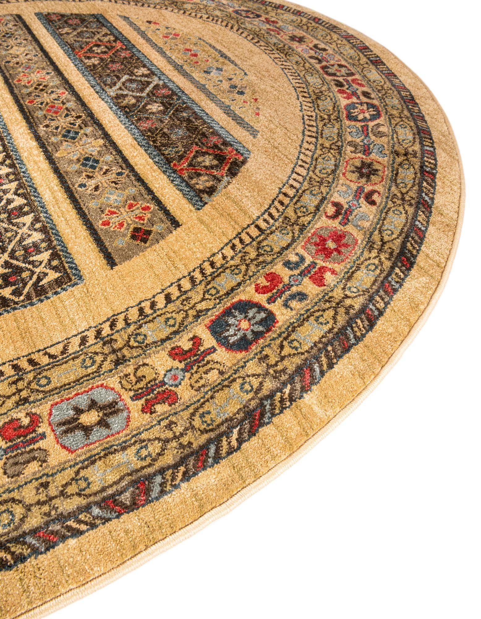 8' x 8' Kashkuli Gabbeh Round Rug