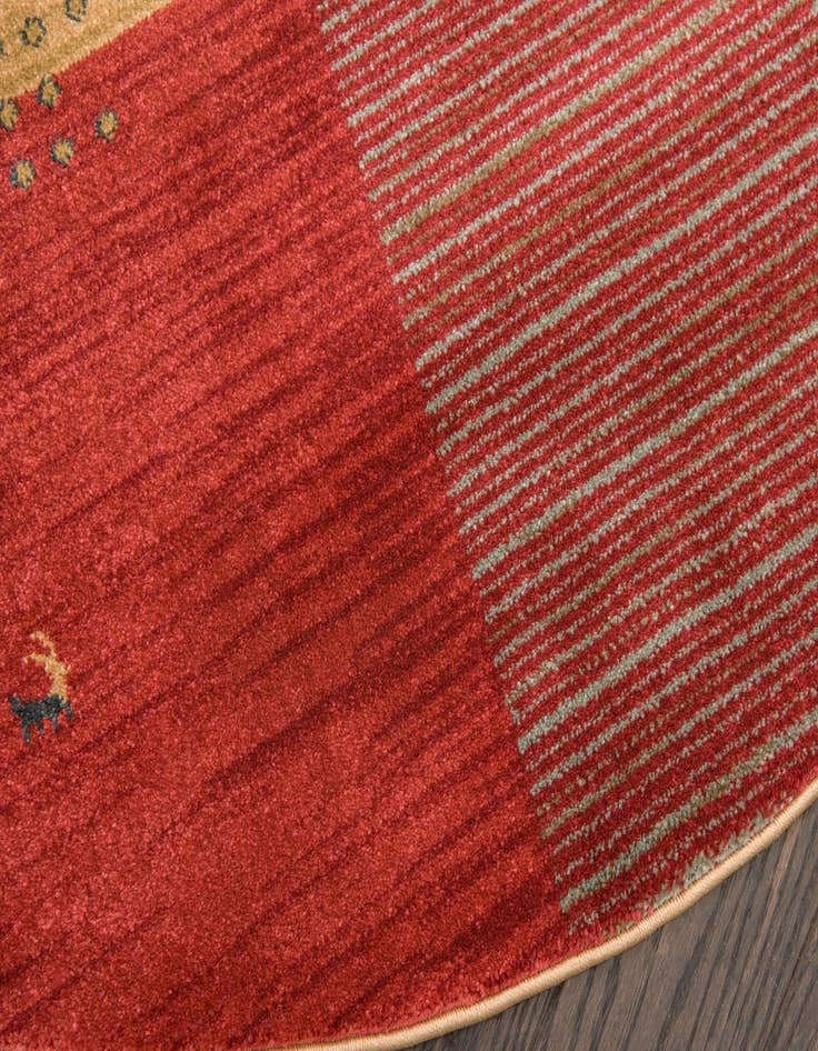 Detail image of 8' x 8' Kashkuli Gabbeh Round Rug