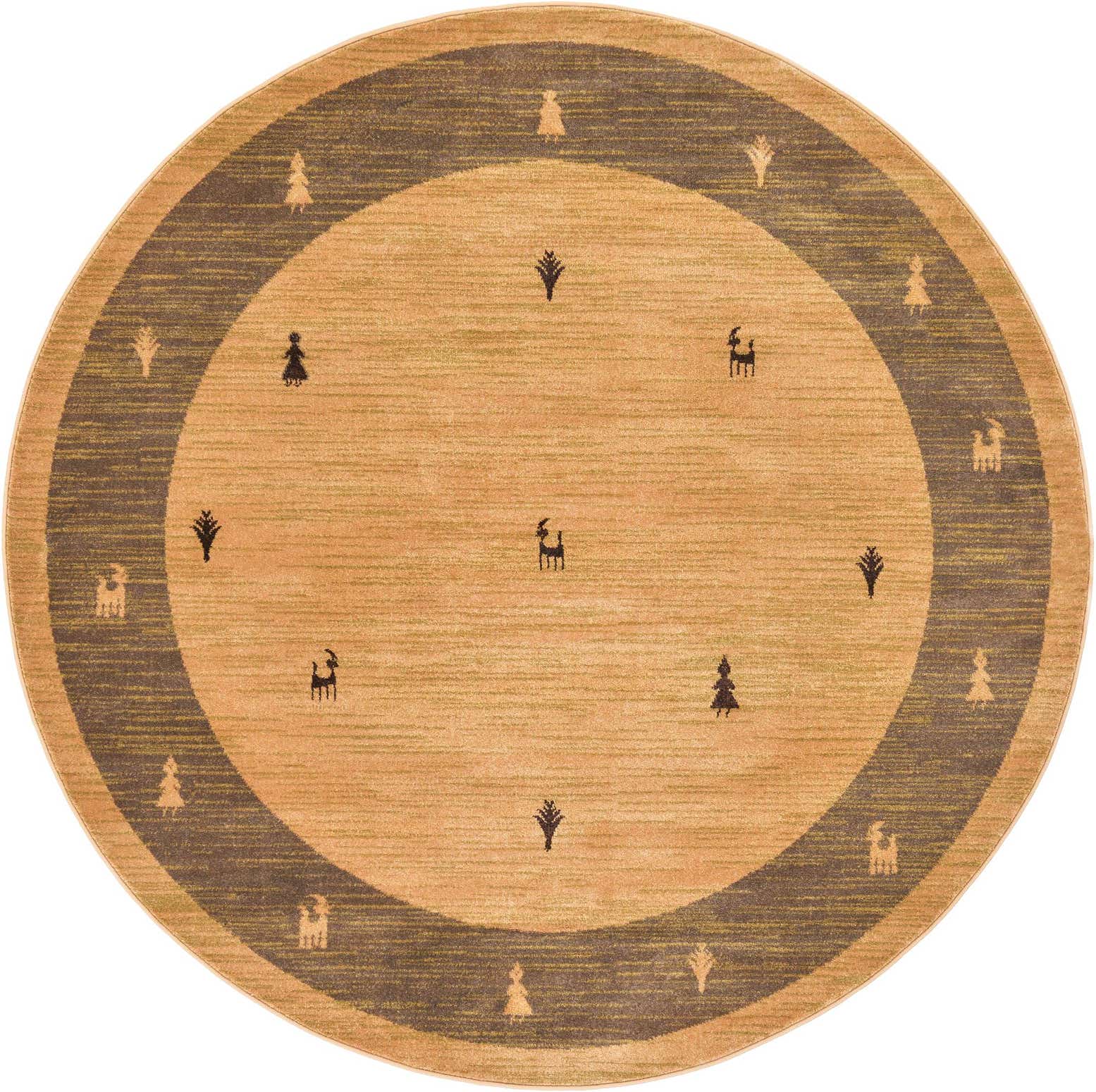 6' x 6' Kashkuli Gabbeh Round Rug