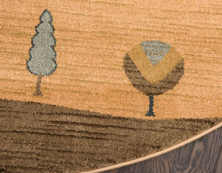 6' x 6' Kashkuli Gabbeh Round Rug