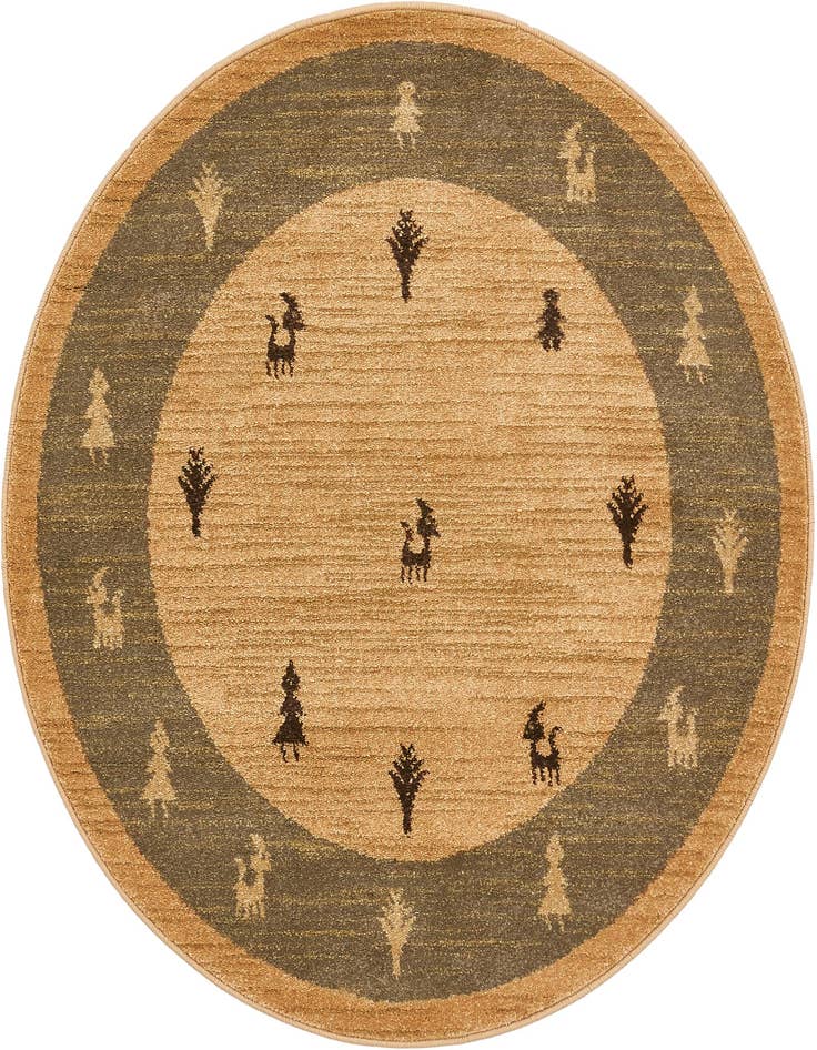 Detail image of 3' x 3' Kashkuli Gabbeh Round Rug