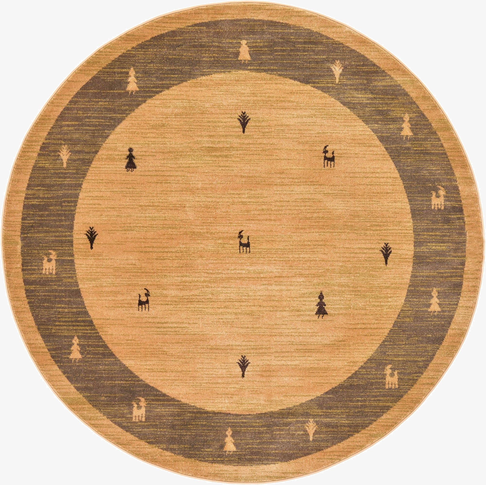 6' x 6' Kashkuli Gabbeh Round Rug