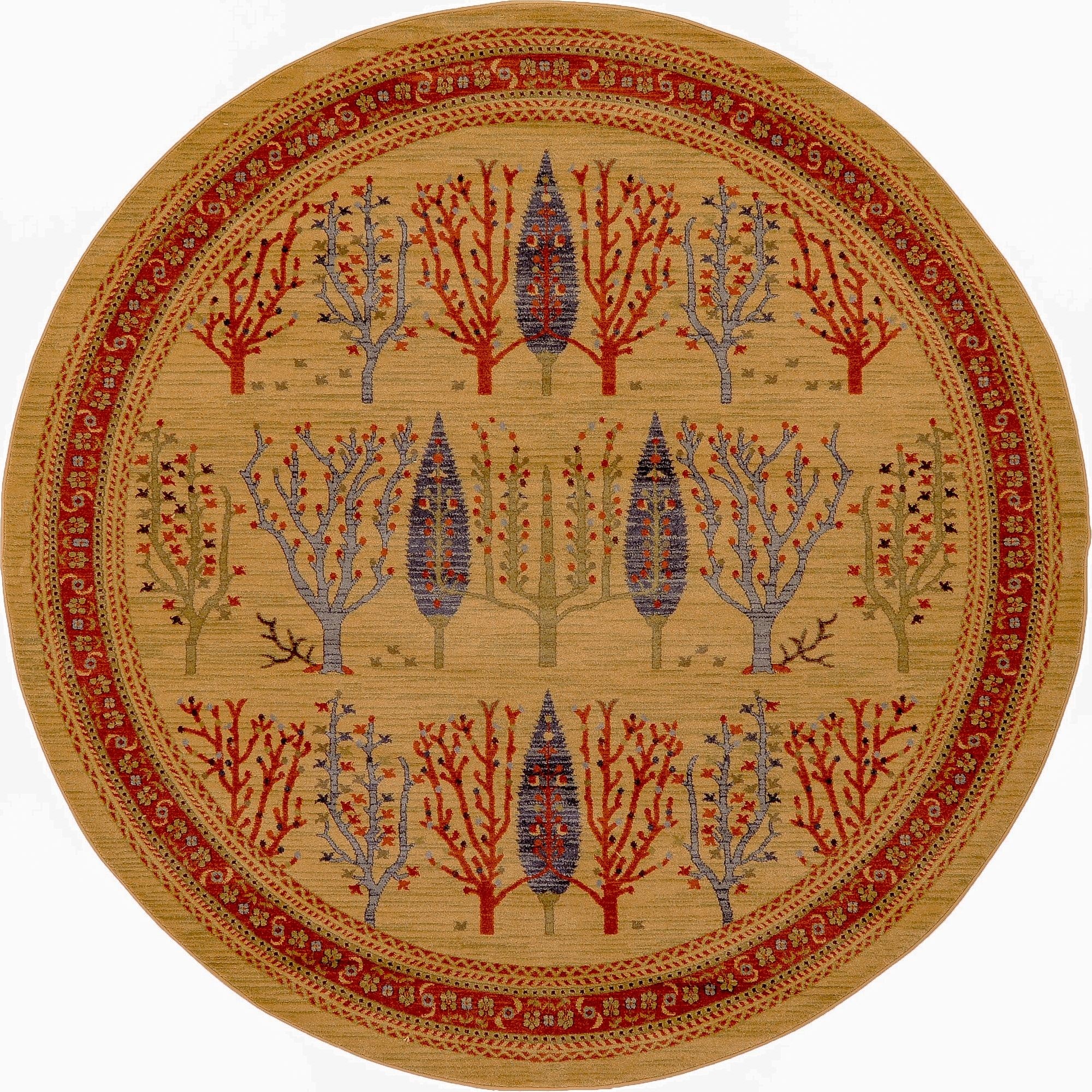 8' x 8' Kashkuli Gabbeh Round Rug