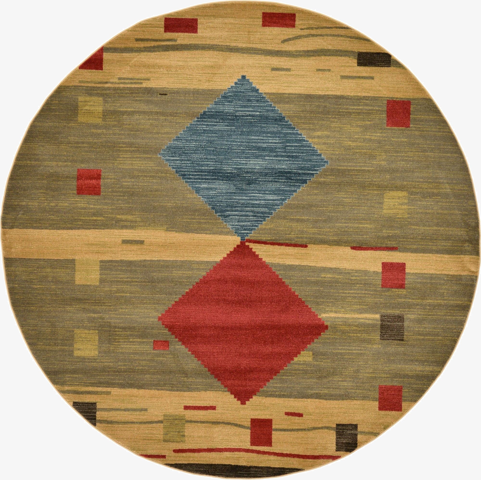 8' x 8' Kashkuli Gabbeh Round Rug