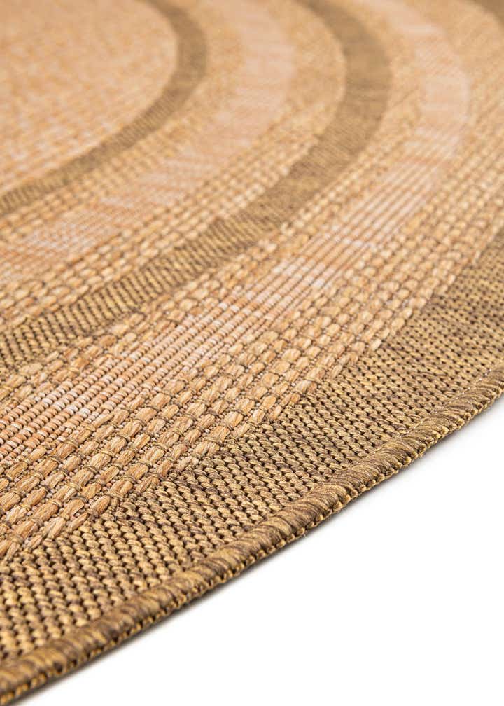 6' x 6' Easy-Clean Border Indoor / Outdoor Round Rug