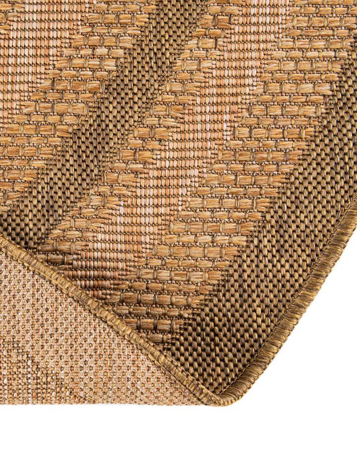 6' x 6' Easy-Clean Border Indoor / Outdoor Round Rug