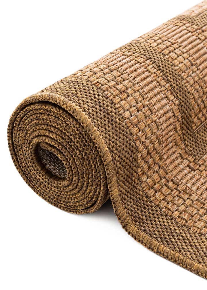 6' x 6' Easy-Clean Border Indoor / Outdoor Round Rug