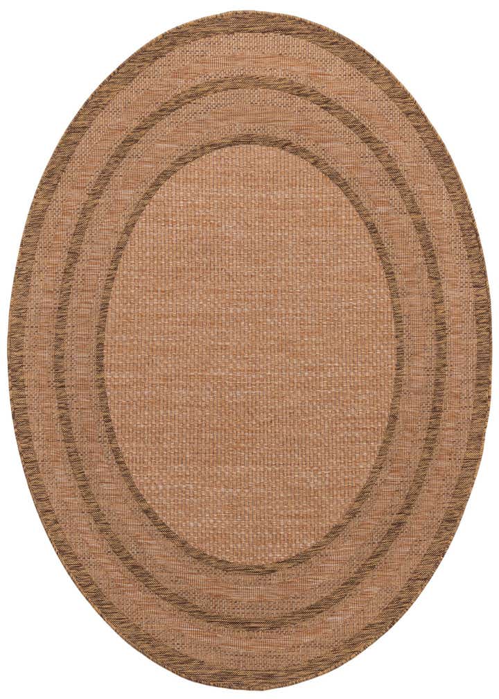 6' x 6' Easy-Clean Border Indoor / Outdoor Round Rug