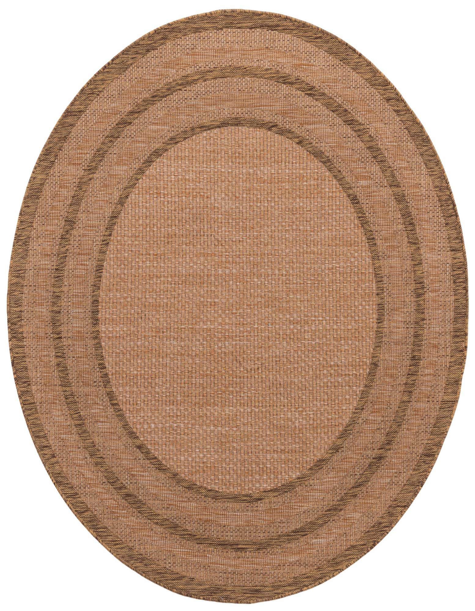 6' x 6' Easy-Clean Border Indoor / Outdoor Round Rug