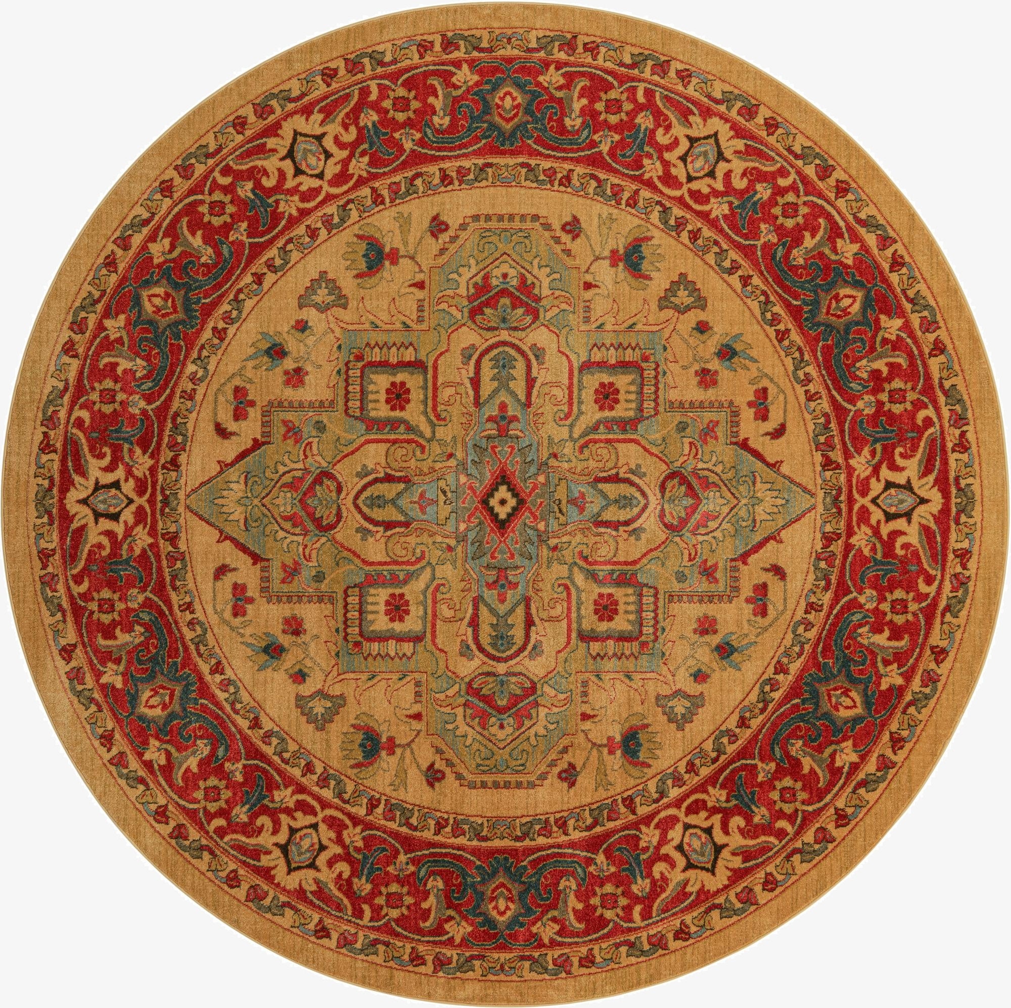 8' x 8' Serapi Round Rug