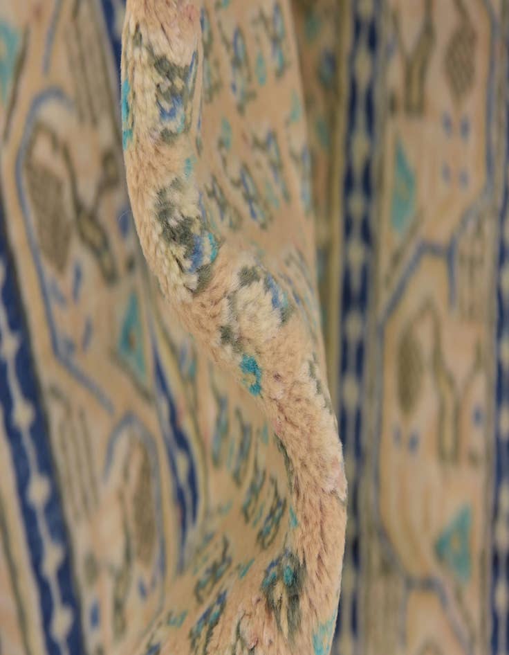 Detail image of 3' 9 x 10' 6 Hand Knotted Botemir Persian Wool Runner Rug