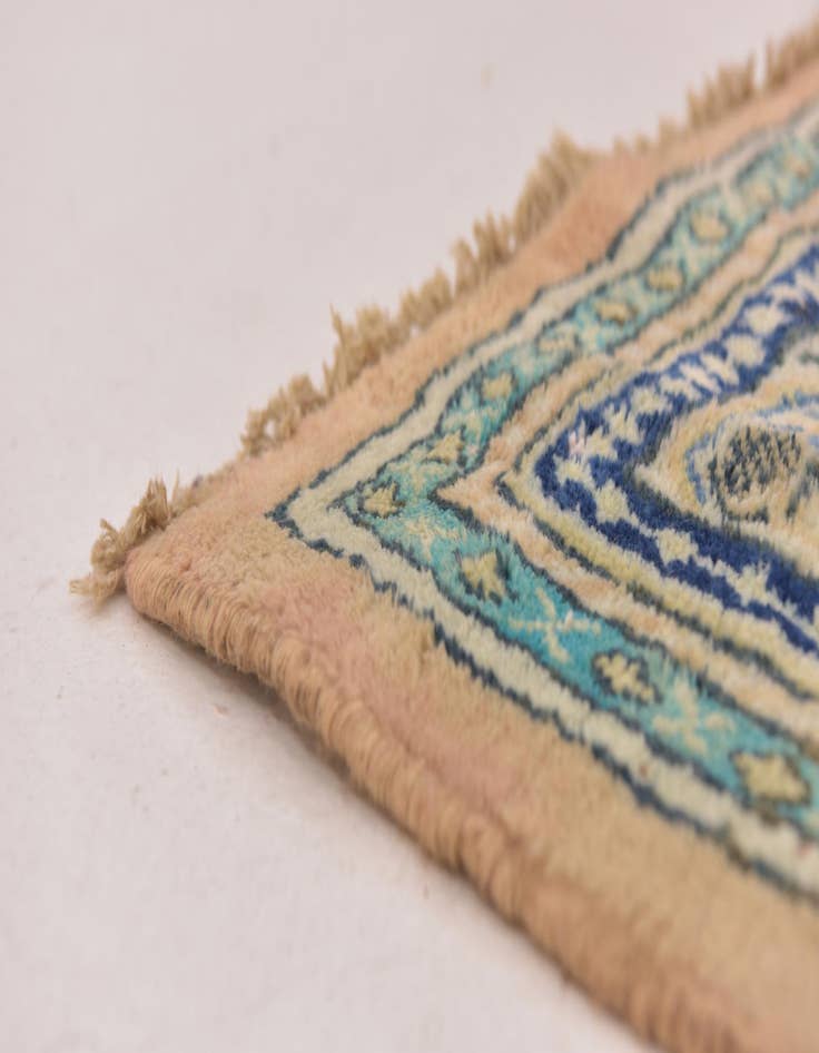 Detail image of 3' 9 x 10' 6 Hand Knotted Botemir Persian Wool Runner Rug