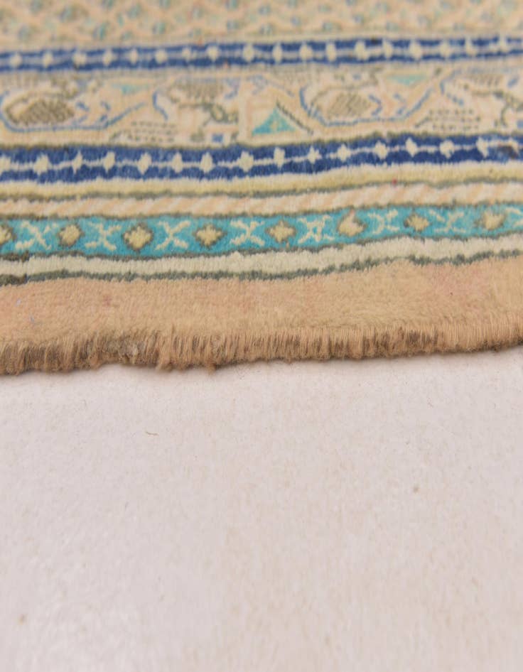 Detail image of 3' 9 x 10' 6 Hand Knotted Botemir Persian Wool Runner Rug