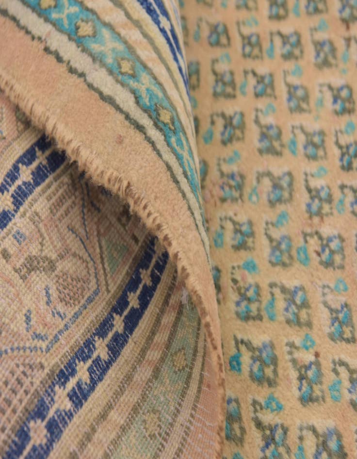 Detail image of 3' 9 x 10' 6 Hand Knotted Botemir Persian Wool Runner Rug