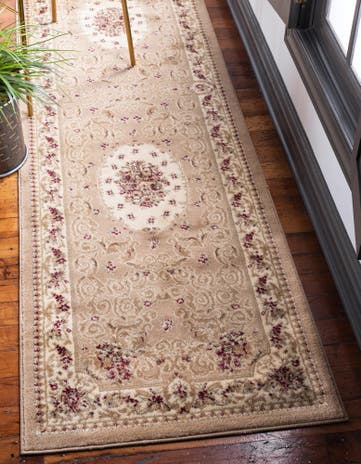 2' 7 x 10' Classic Aubusson Runner Rug