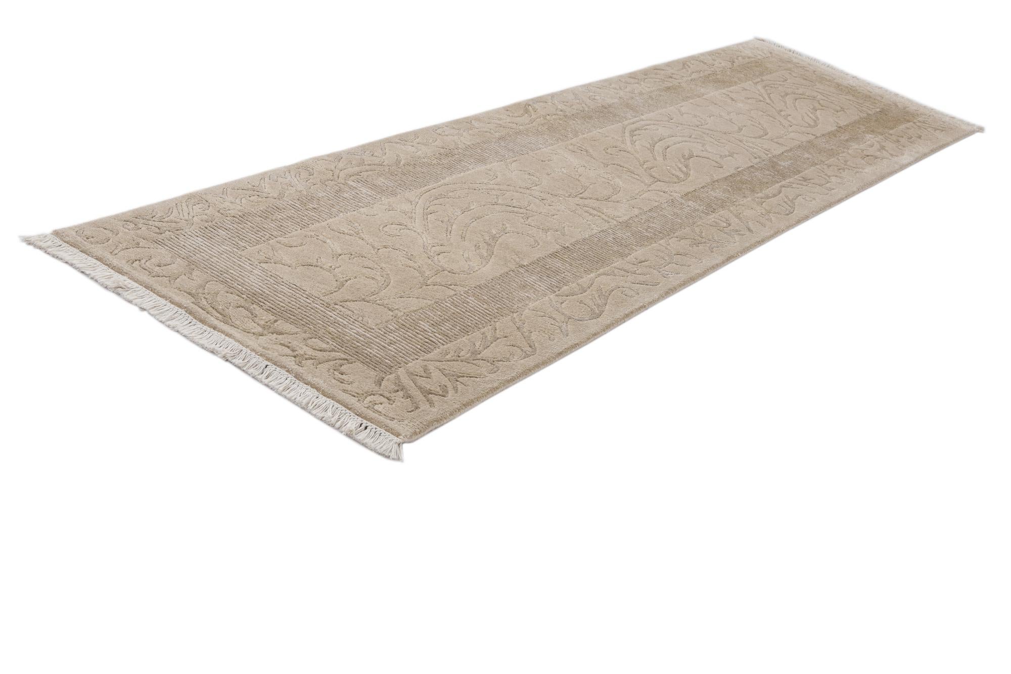 2' 8 x 9' 10 Hand Knotted Darya Wool Runner Rug