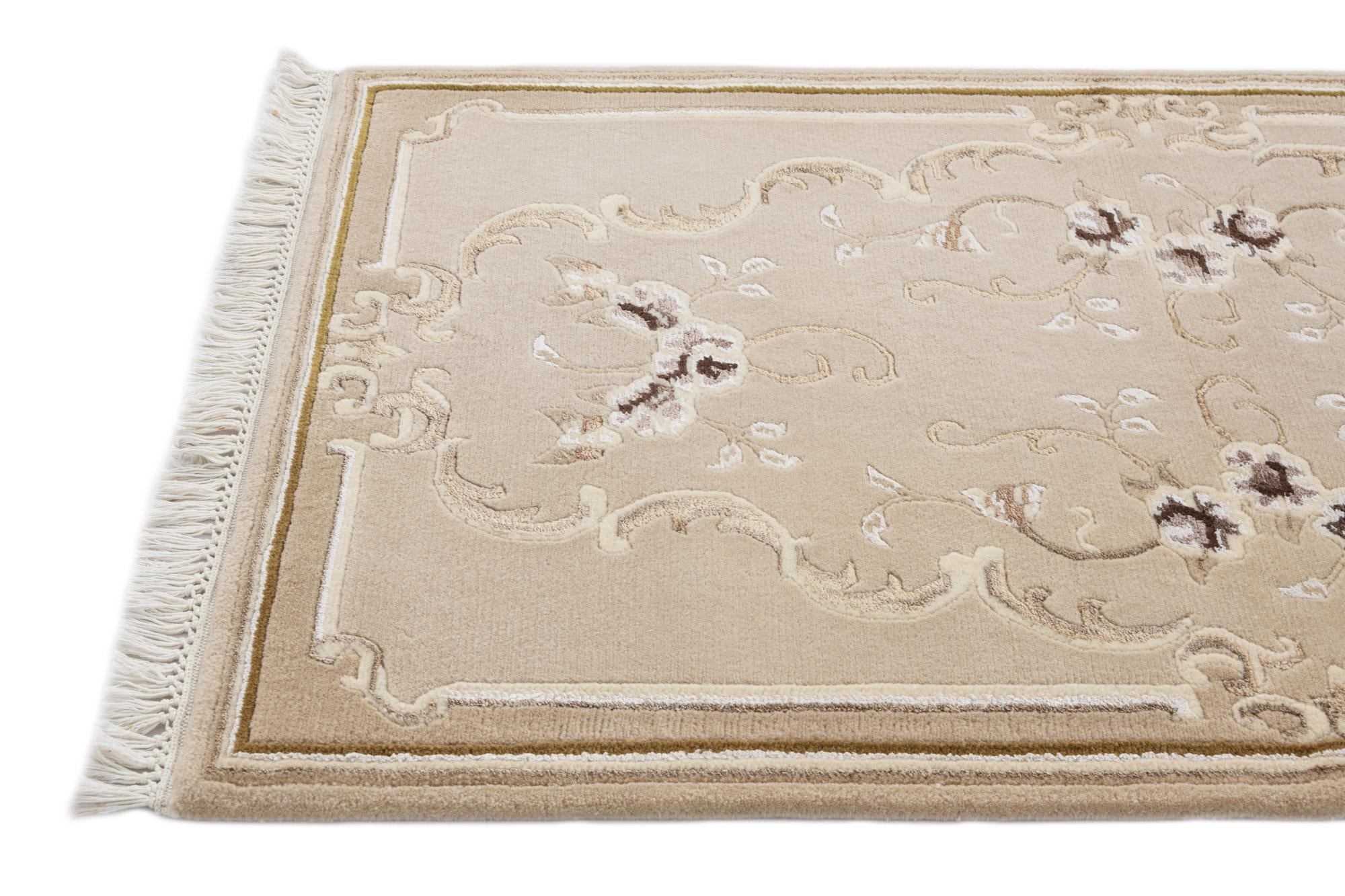 2' 9 x 9' 7 Hand Knotted Darya Wool Runner Rug