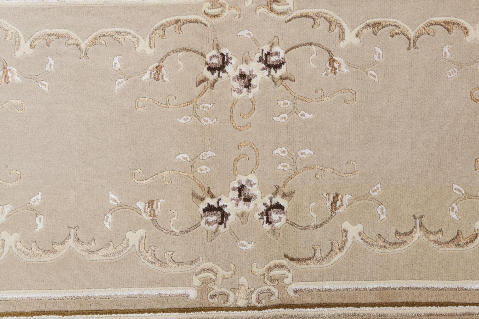 2' 9 x 9' 7 Hand Knotted Darya Wool Runner Rug