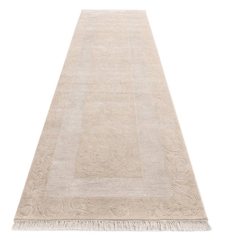 Detail image of 3' 5 x 12' 11 Hand Knotted Darya Wool Runner Rug