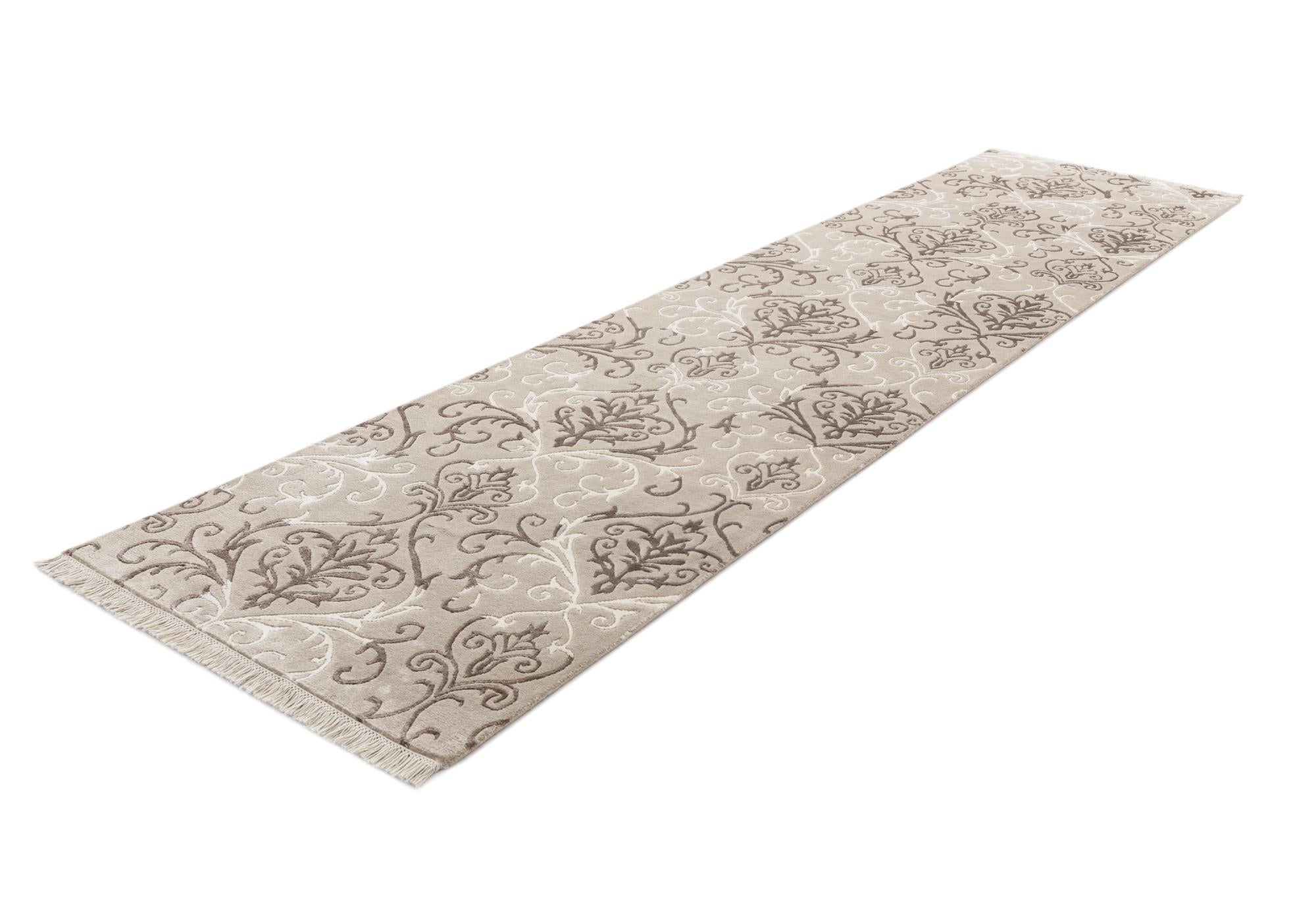3' 4 x 12' 10 Hand Knotted Darya Wool Runner Rug