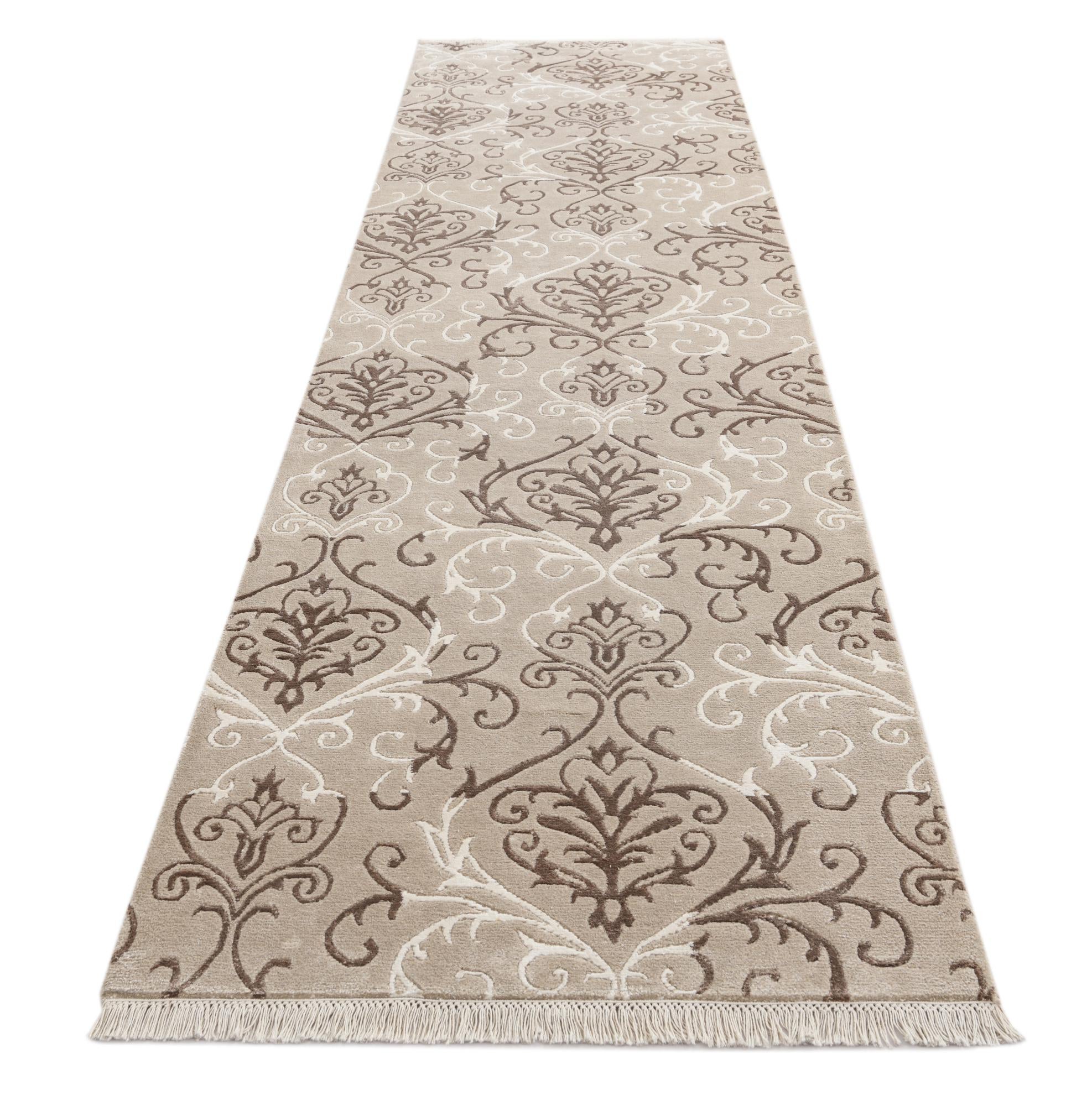 3' 4 x 12' 10 Hand Knotted Darya Wool Runner Rug